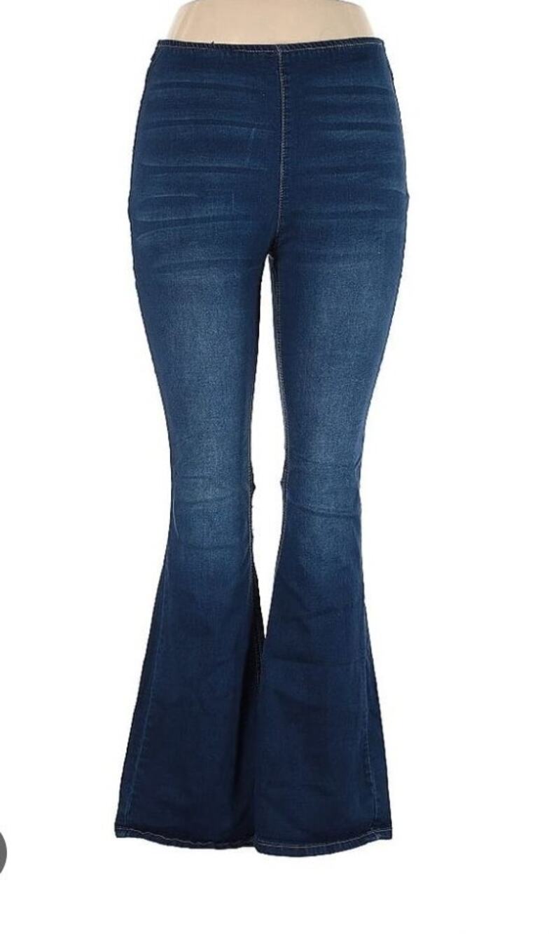 Suzanne Betro Denim Lorne Pull On Flare Jeans NWT Sz 8